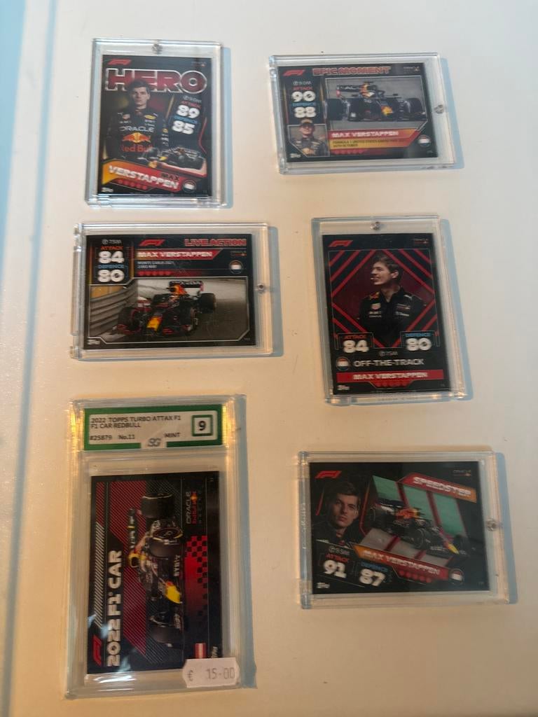 Max Verstappen F1 Kaarten - Topps Turbo Attax, Hobby en Vrije tijd, Verzamelkaartspellen | Overige, Ophalen of Verzenden, Gebruikt