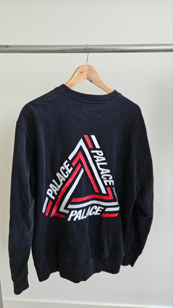 Palace tri-crib crewneck maat L, Ophalen of Verzenden, Zwart
