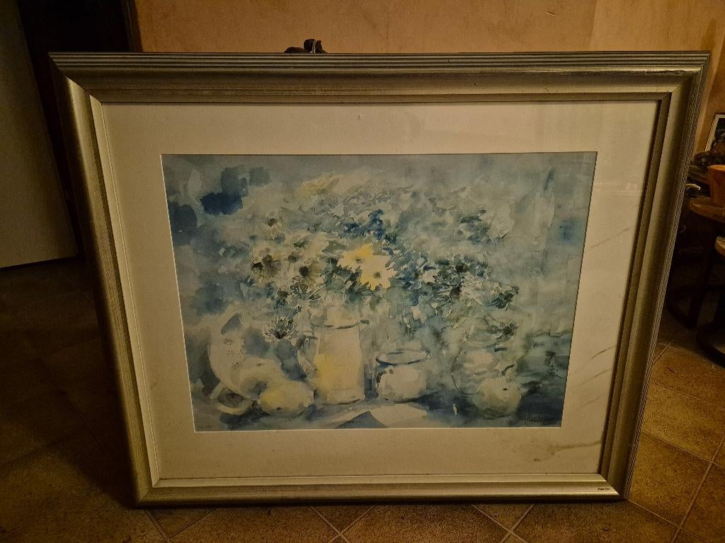 Schilderij Maria Kemps groot met certificaat, Ophalen