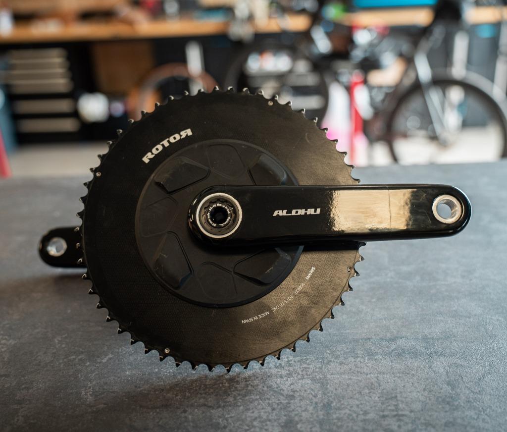 Rotor Aldhu Crankset Carbon NIEUW 170mm excl.spider kettingb, Crankstel of Pedalen, Rotor, Nieuw, Rotor