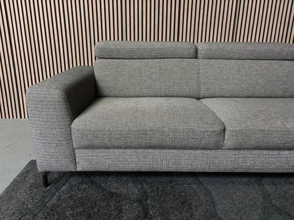 GRATIS LEVERING Hoekbank Donkergrijs 285x240 GEREINIGD, 250 tot 300 cm, Hoekbank, Ophalen of Verzenden, Zo goed als nieuw