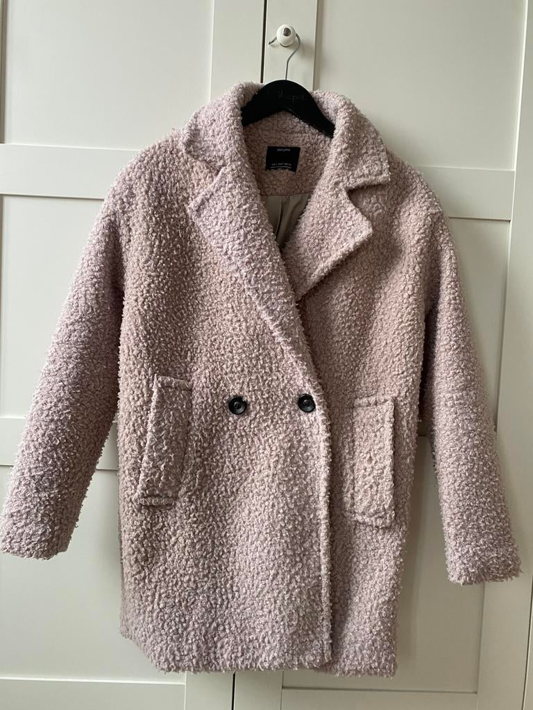 Bershka damesjas teddy mt S beige creme, Kleding | Dames, Jassen | Winter, Ophalen, Gedragen, Beige