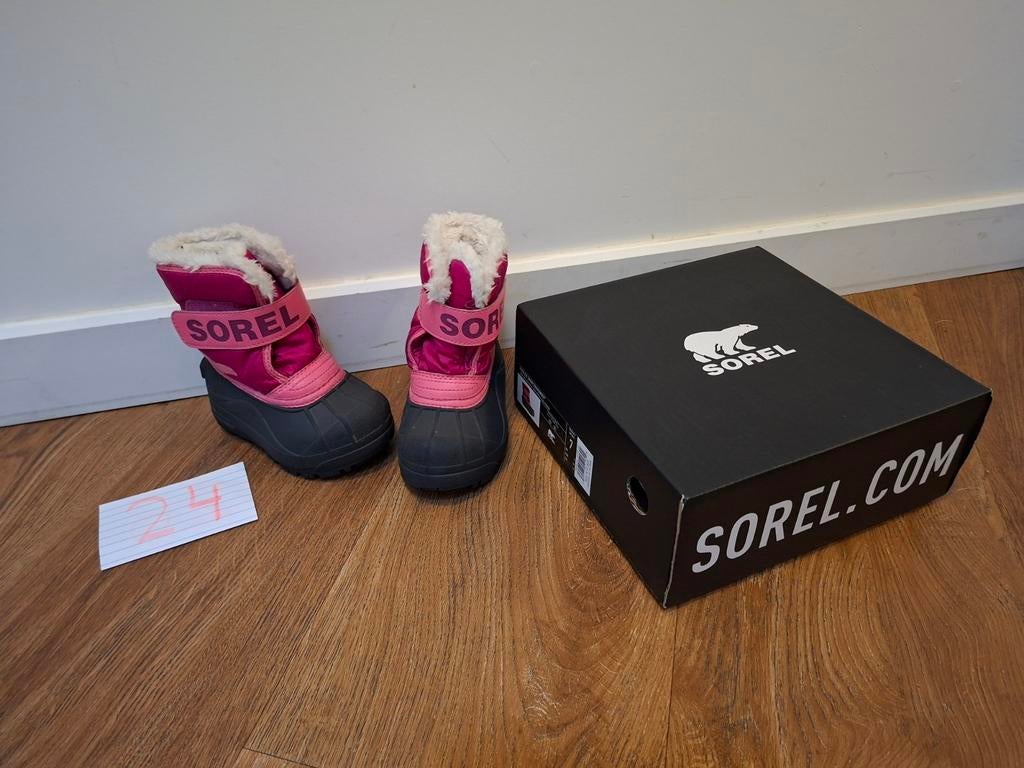 Sorel kinder sneeuwlaarzen maat 24, Ophalen, Gebruikt, Jongen of Meisje, Laarzen
