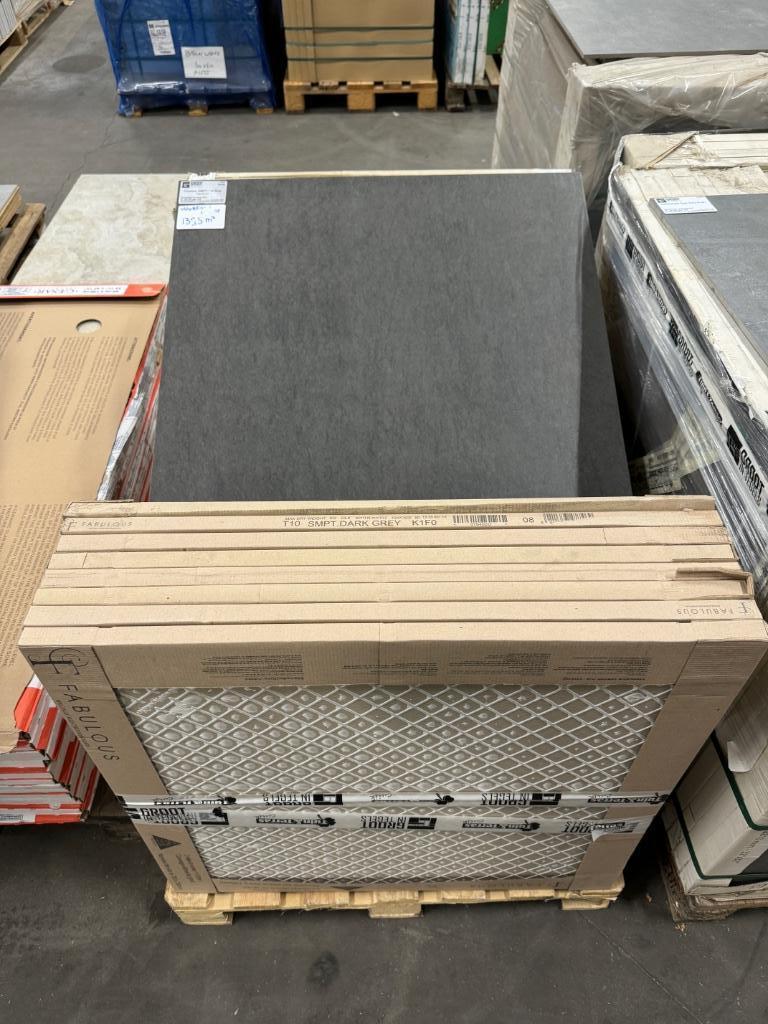 Keramische Restpartij Floorever SMPT Dark Grey 75x75, Doe-het-zelf en Verbouw, Tegels, Nieuw, Vloertegels, Keramiek, 60 cm of meer