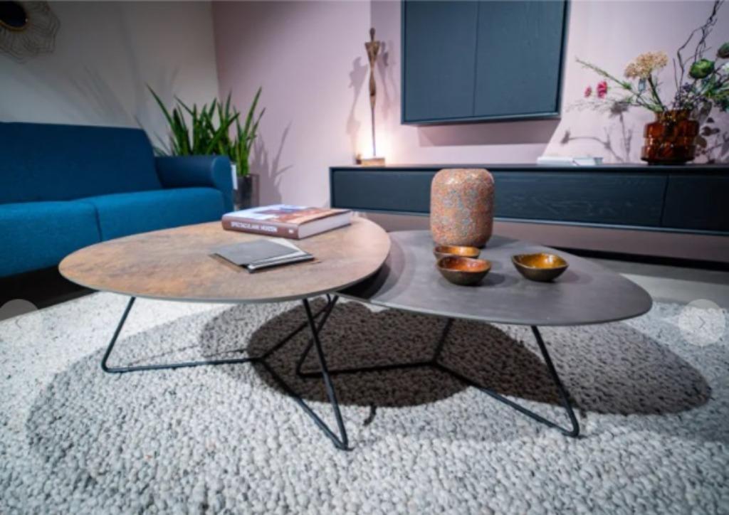 Salontafel tweeling Twinny van Bree's New World., Ophalen, Modern, tijdloos, design, strak, Nieuw, 50 tot 100 cm