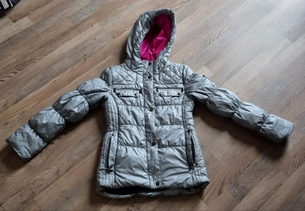 Icepeak skijas winterjas maat 140 zilver, Kinderen en Baby's, Kinderkleding | Maat 140, Ophalen of Verzenden, Icepeak, Meisje