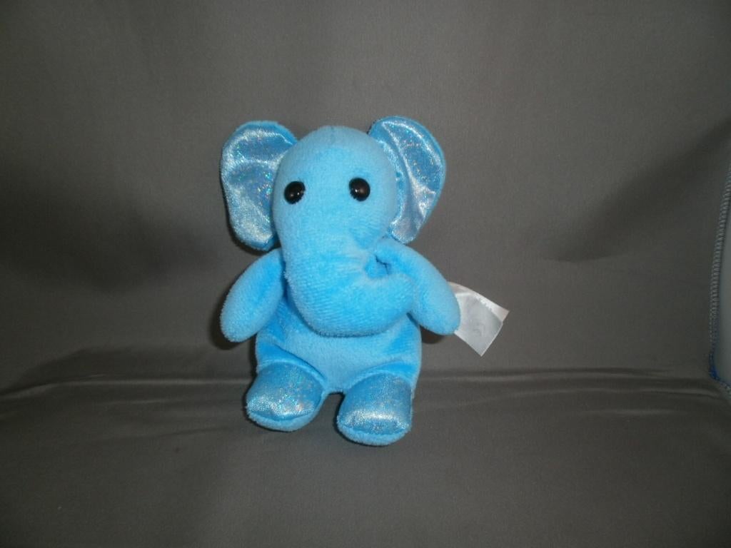 primark olifant blauw velours met glitter oren poten boven, Ophalen of Verzenden, Nieuw, Olifant