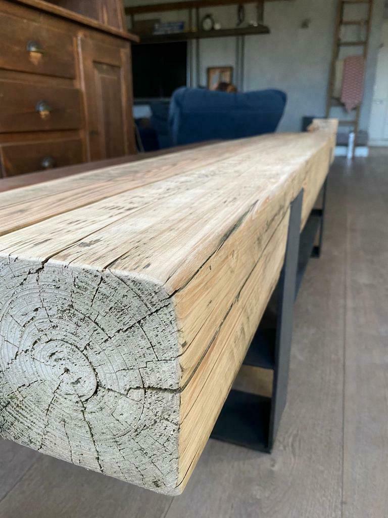 * TV MEUBEL * wind gedroogd lariks * gratis bezorgd *, Ophalen of Verzenden, Nieuw, Industriële