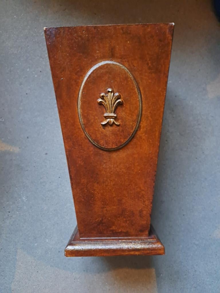 Houten vaas / paraplubak, Ophalen of Verzenden