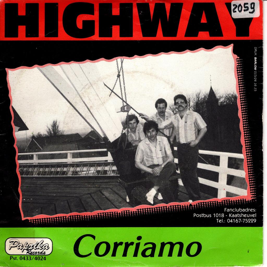 Highway - Corriamo, Cd's en Dvd's, Gebruikt, 7 inch, Single, Ophalen of Verzenden