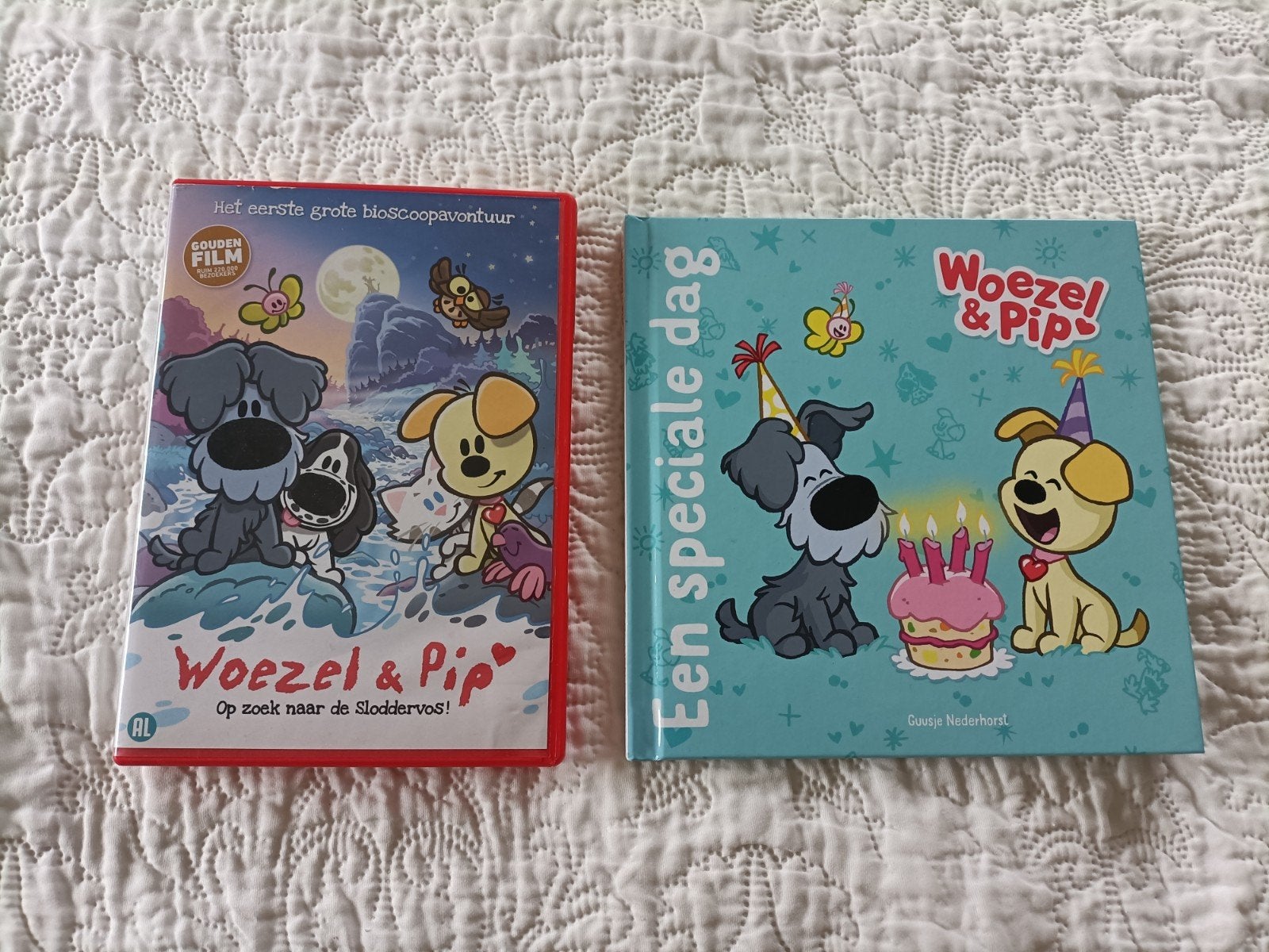 Woezel & Pip boekje+DVD, Ophalen of Verzenden, Zo goed als nieuw, Guusje Nederhorst, 2 tot 3 jaar