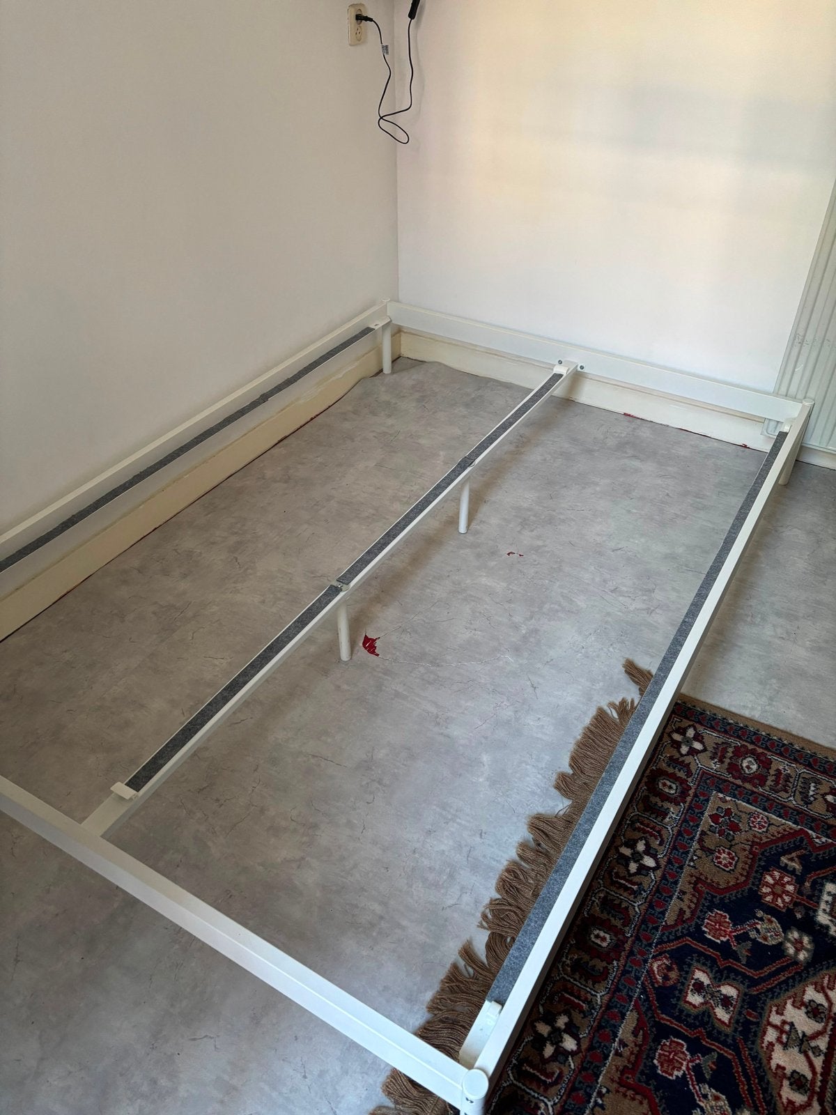 IKEA Malm bedframe 140x200 cm, wit, Ophalen, Wit, Tweepersoons, 140 cm