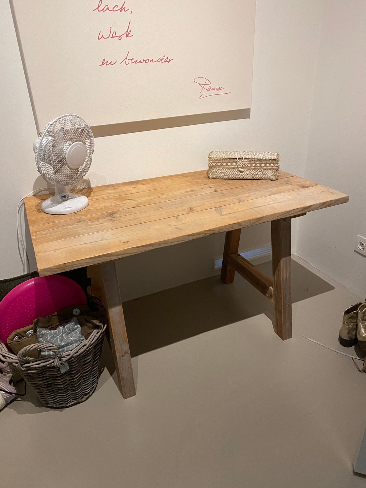 Bureau steigerhout, Ophalen, Zo goed als nieuw