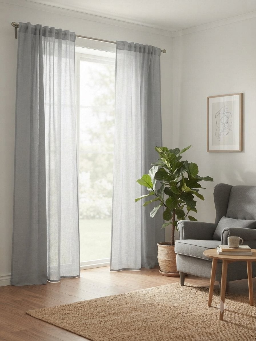 Stijlvolle transparante gordijnen voor elke kamer, Gebruikt, Overige merken, Ophalen of Verzenden, Lichtdoorlatend