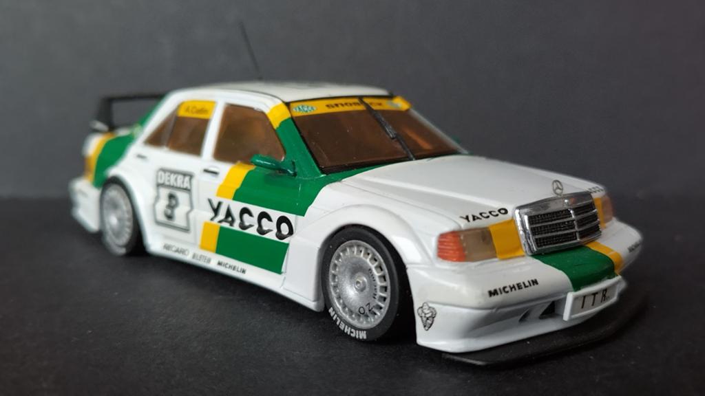 Mercedes Benz 190 Evo Yacco Cudini 1:43 Minichamps Pol, Hobby en Vrije tijd, Modelauto's | 1:43, Auto, Verzenden, ., Zo goed als nieuw