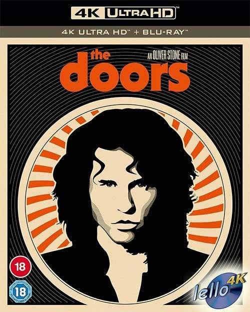 Blu-ray 4K: The Doors (1991 Val Kilmer, Meg Ryan) UK nietNLO, Ophalen of Verzenden, Nieuw in verpakking, 4K Ultra HD Blu-ray, Drama