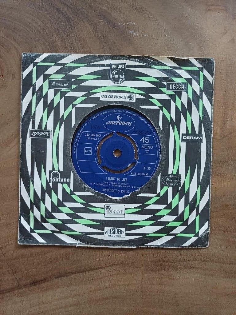 Aphrodite's Child - I Want to Live - Single - Vinyl, Ophalen of Verzenden, Gebruikt, Pop