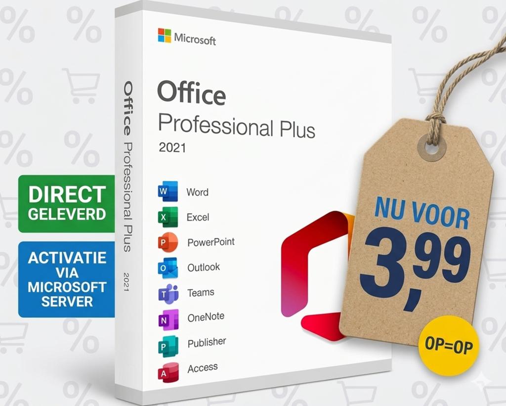 Office 2021 Pro Plus – Telefonische activatie, Computers en Software, Office-software, Ophalen, Zo goed als nieuw, Excel, Windows