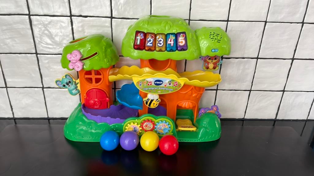 Vtech dierenpret ballenboom, Kinderen en Baby's, Speelgoed | Vtech, Ophalen of Verzenden, Zo goed als nieuw, 6 maanden tot 2 jaar