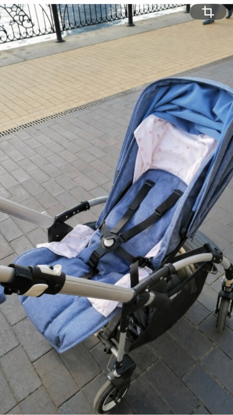 Bugaboo Bee 3 reiswieg in denim blauw, Kinderen en Baby's, Bugaboo, Zo goed als nieuw, Met reiswieg, Ophalen