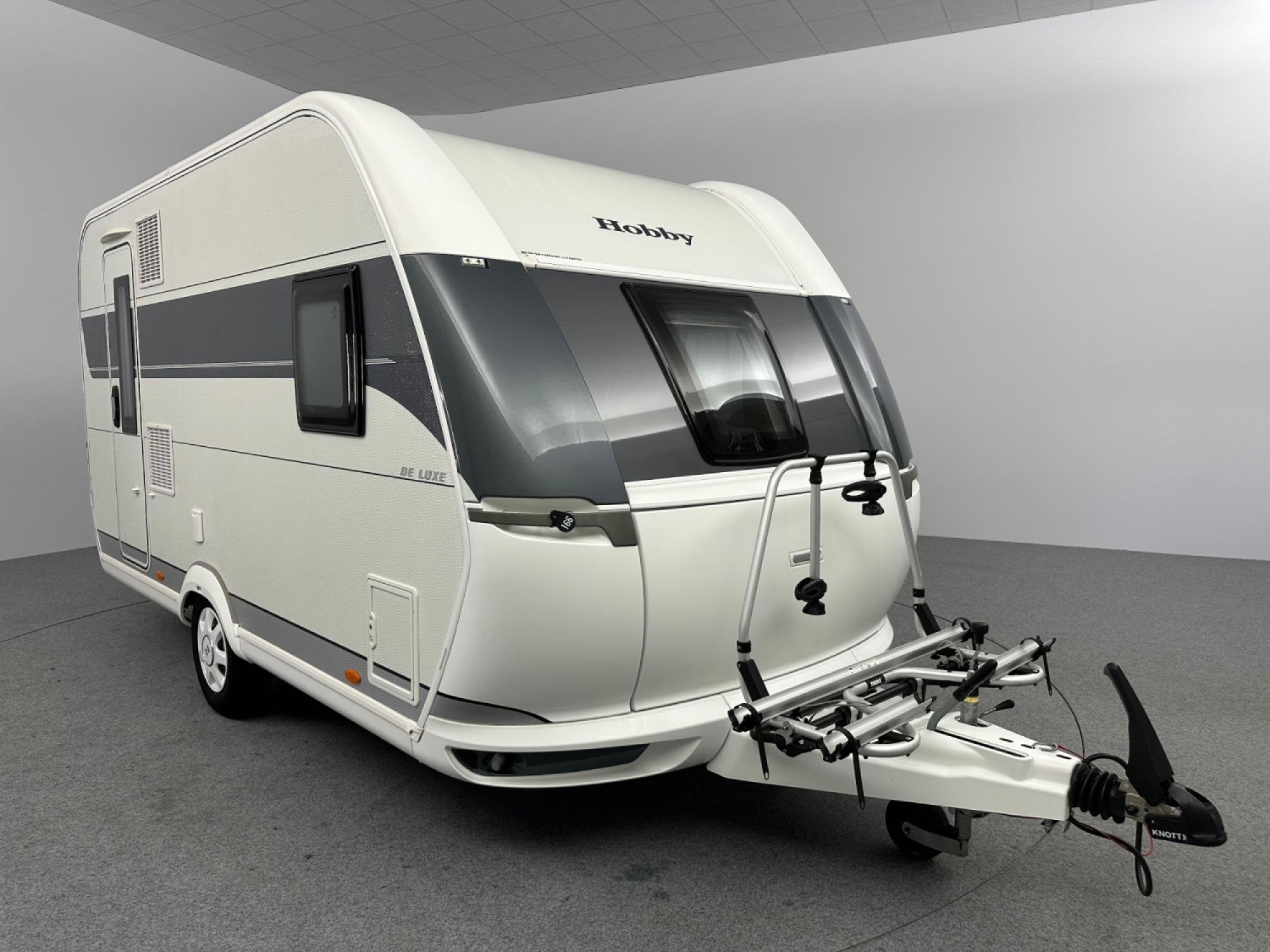 Hobby De Luxe 400 SFe Voortent Mover Fietsendrager, Hordeur, Hobby, Bedrijf, Treinzit