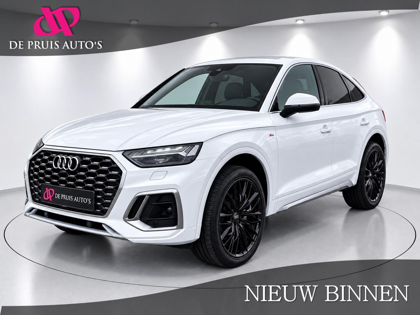 Audi Q5 Sportback 55 TFSI e S edition S Line Head Up Matrix, Auto's, Automaat, Dealer onderhouden, 14 kWh, Gebruikt