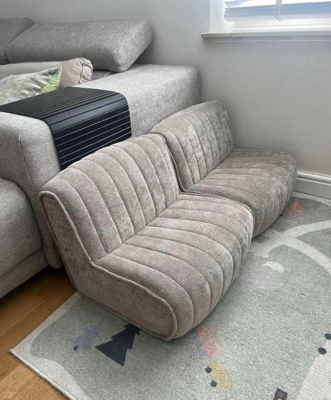 Kwantum kinderfauteuil Busto - Grijs, Huis en Inrichting, Fauteuils, Ophalen, Minder dan 50 cm, Gebruikt, Minder dan 75 cm