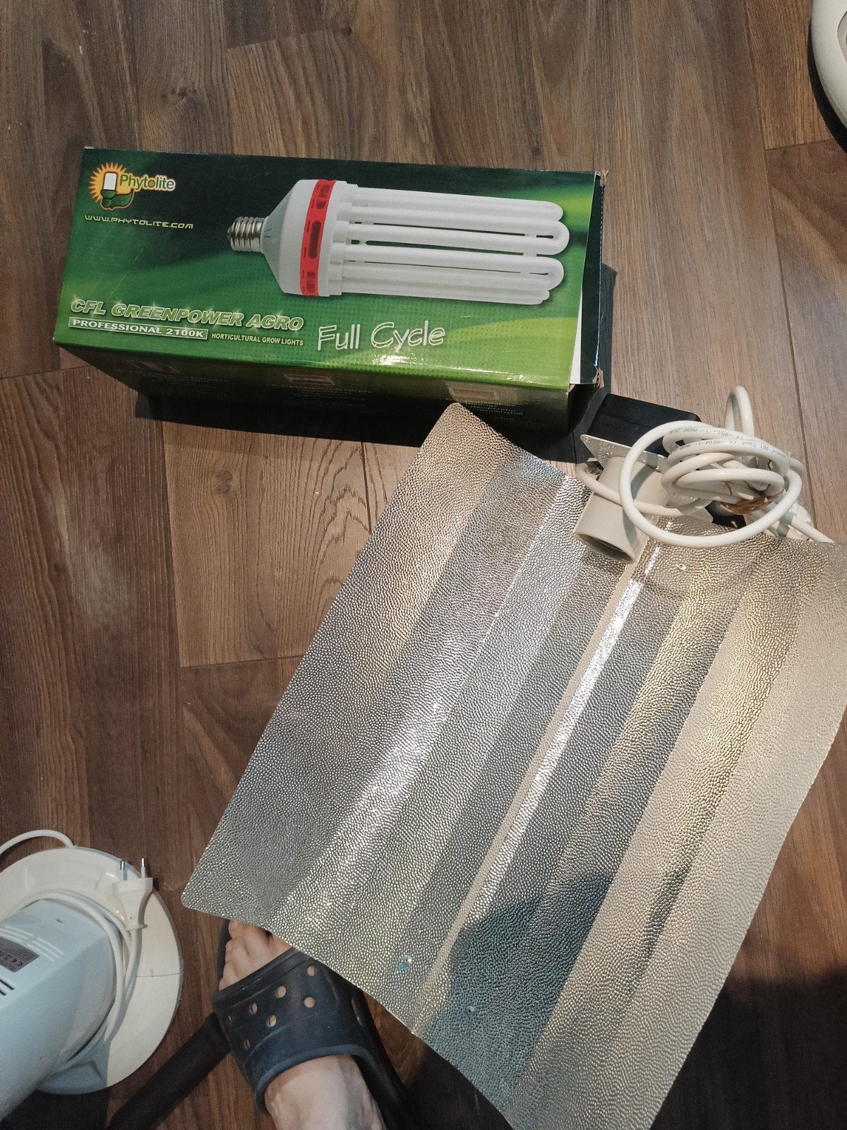 Kweeklamp met spaarlamp CFL 250W voor planten, Ophalen