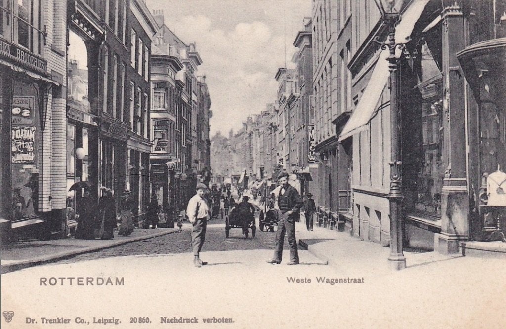729A Rotterdam Westewagenstraat naar St. Laurensstraat, Ophalen of Verzenden, Voor 1920, Ongelopen, Zuid-Holland