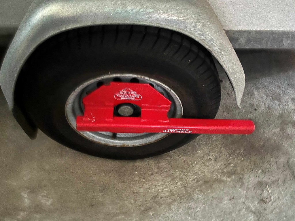 Wielklem Normclamp Saturnus voor stalen aanhanger velgen, Ophalen of Verzenden, Gebruikt