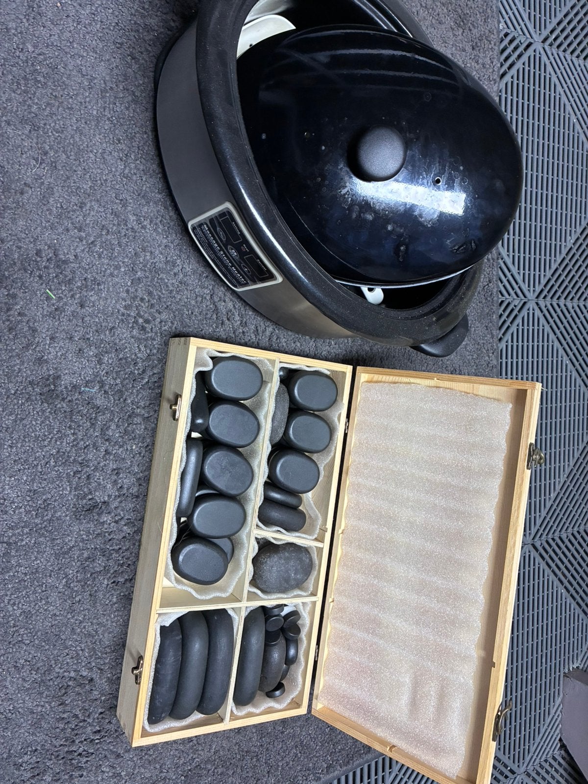 Conplete hotstone set, Ophalen, Zo goed als nieuw, Hotstone