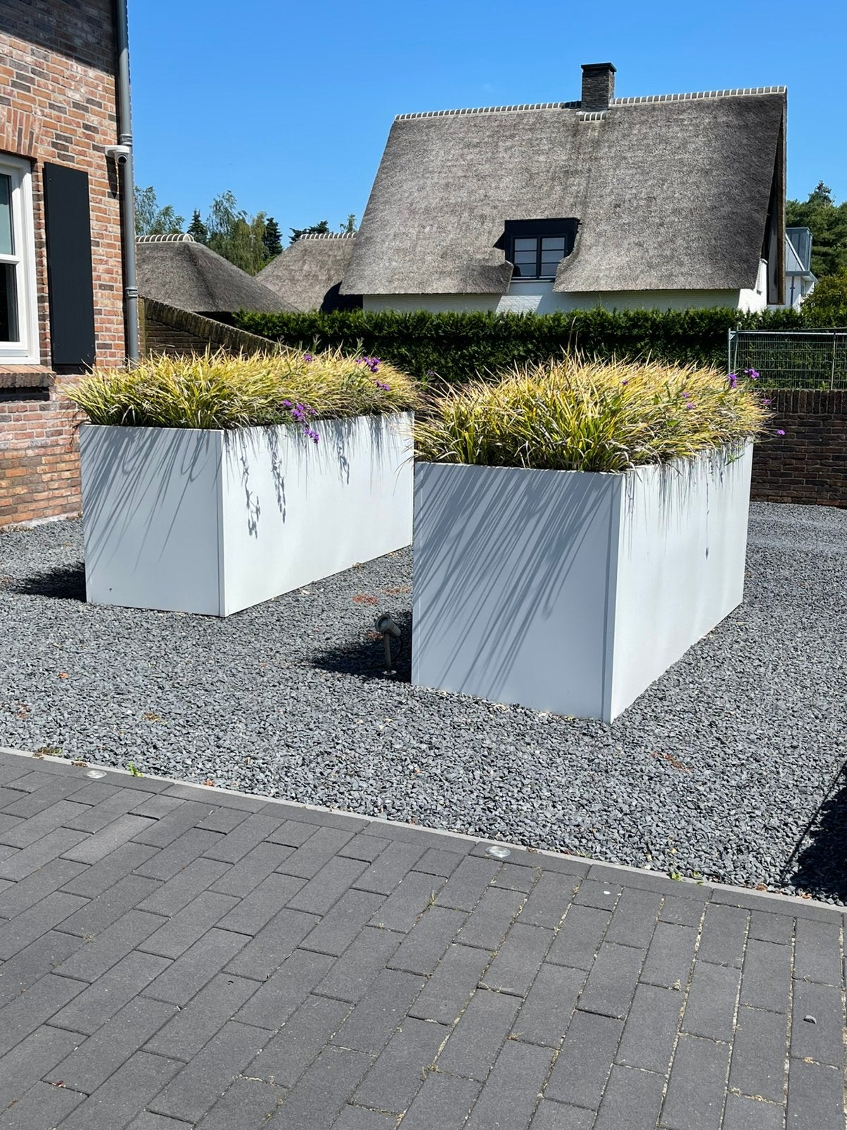 Stalen plantenbakken - diverse maten & kleuren, Ophalen, Nieuw, Metaal, Balkon