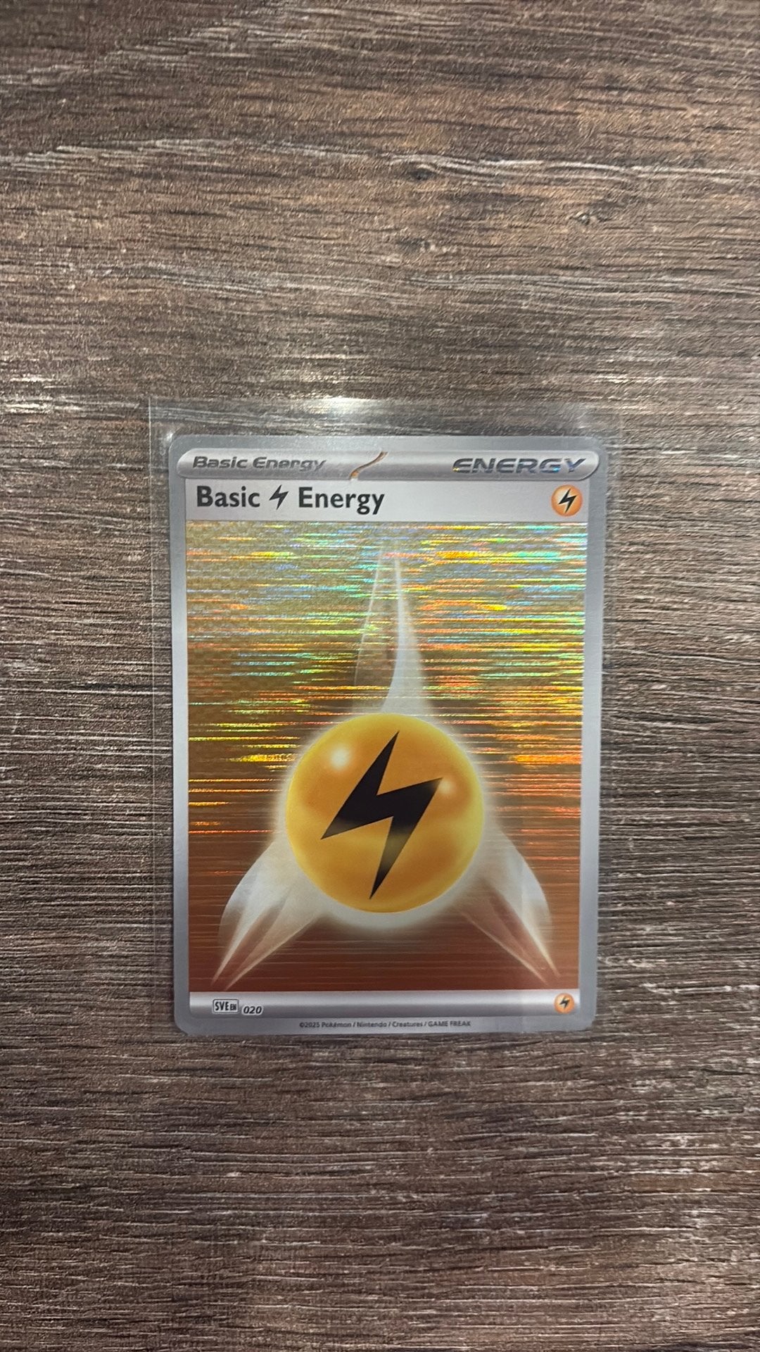 SVE Lightning Energy 020 Reverse holo, Ophalen of Verzenden, Zo goed als nieuw