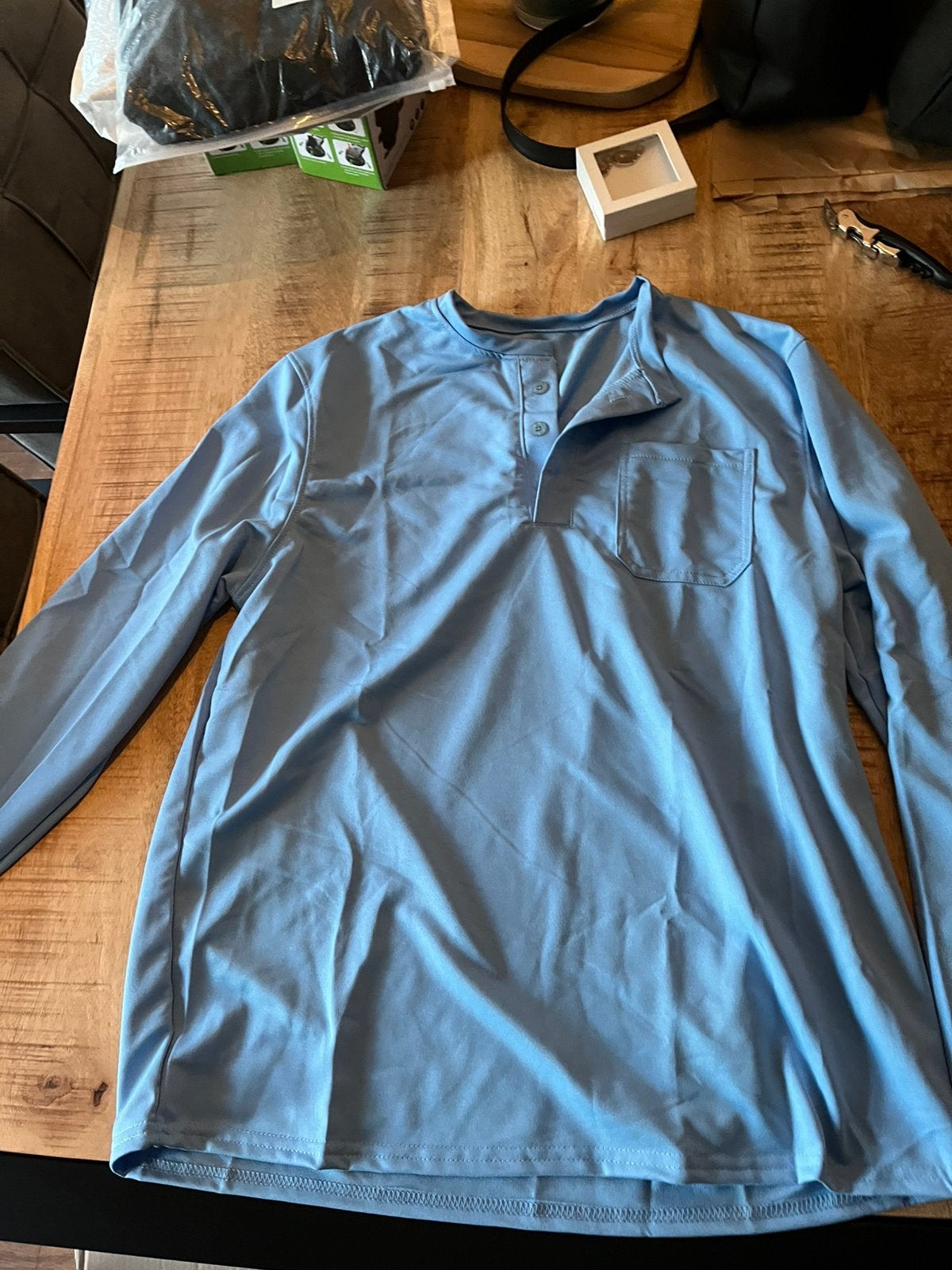 | Nieuw | Blauw shirt in maat L |, Ophalen of Verzenden, Nieuw, Blauw
