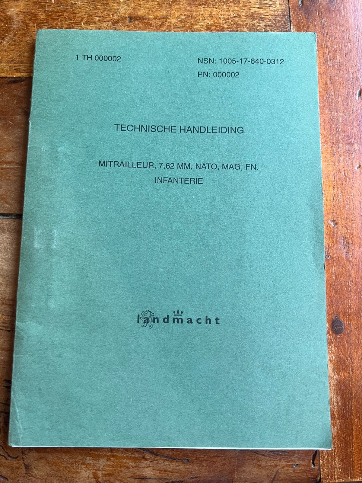 KL Defensie Techn handleiding voorschrift MAG mitrailleur #2, Verzenden, Nederland, Boek of Tijdschrift, Landmacht