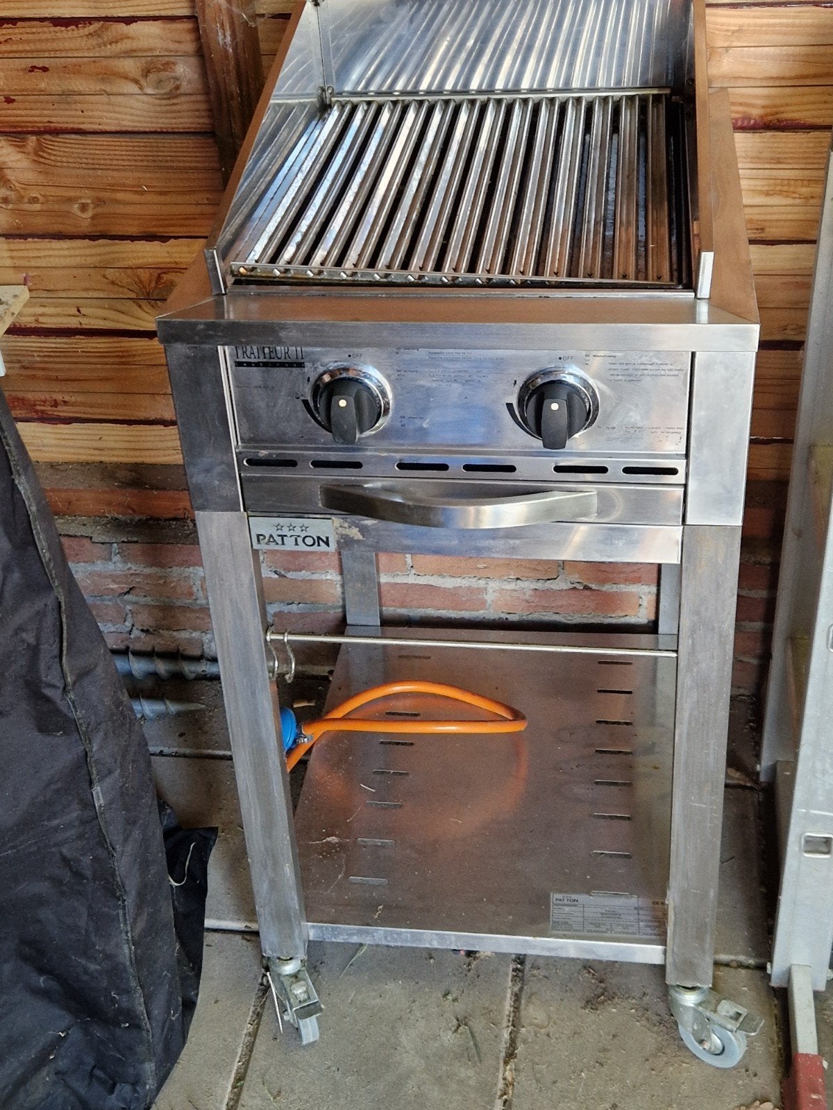 Patton Traiteur II gasbarbecue met bakplaat en grill, Tuin en Terras, Gasbarbecues, Ophalen of Verzenden, Gebruikt, Patton
