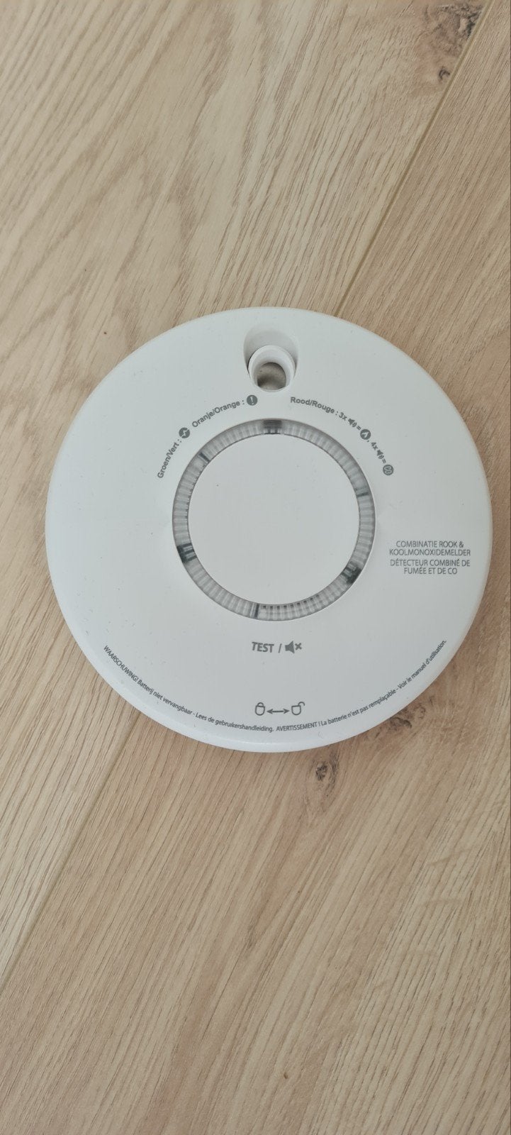 Combinatie Rook- en Koolmonoxidemelder, Ophalen of Verzenden, Zo goed als nieuw, Detector, Sensor of Melder, Rook