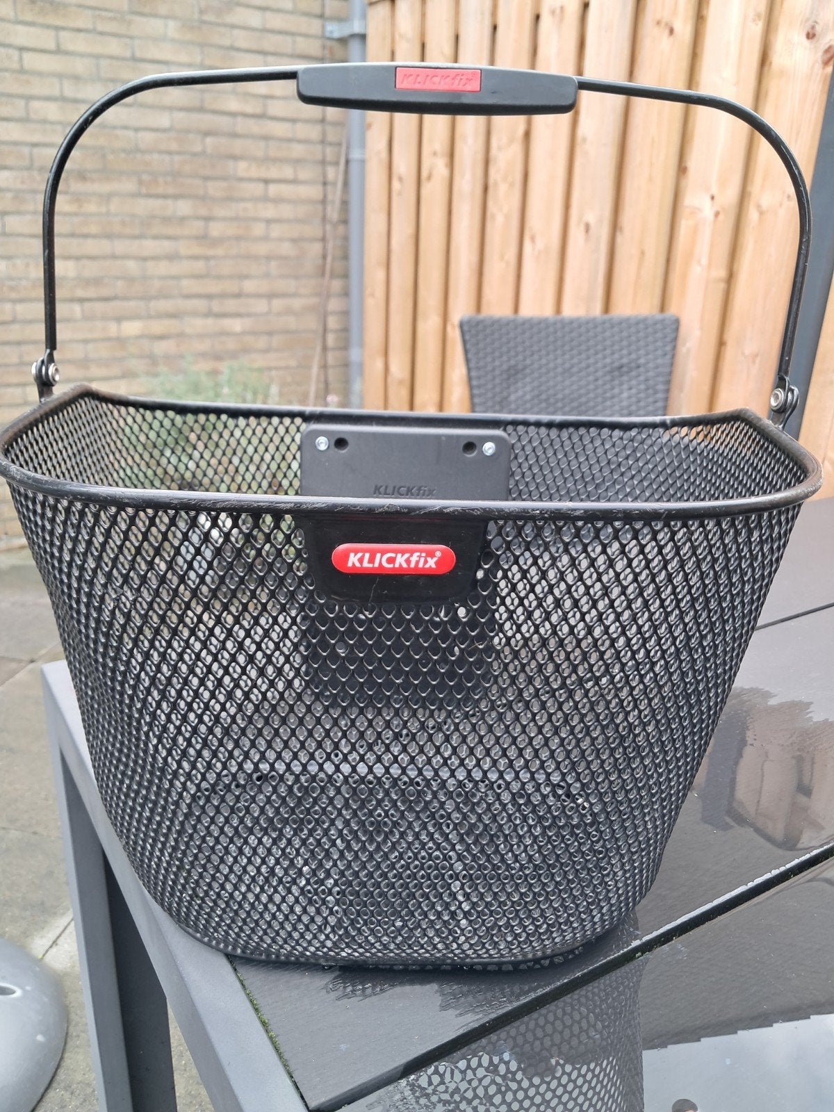 Fietsmand Klickfix zo goed als nieuw met adapter, Klickfix, Stuurbevestiging, Ophalen of Verzenden, Zo goed als nieuw