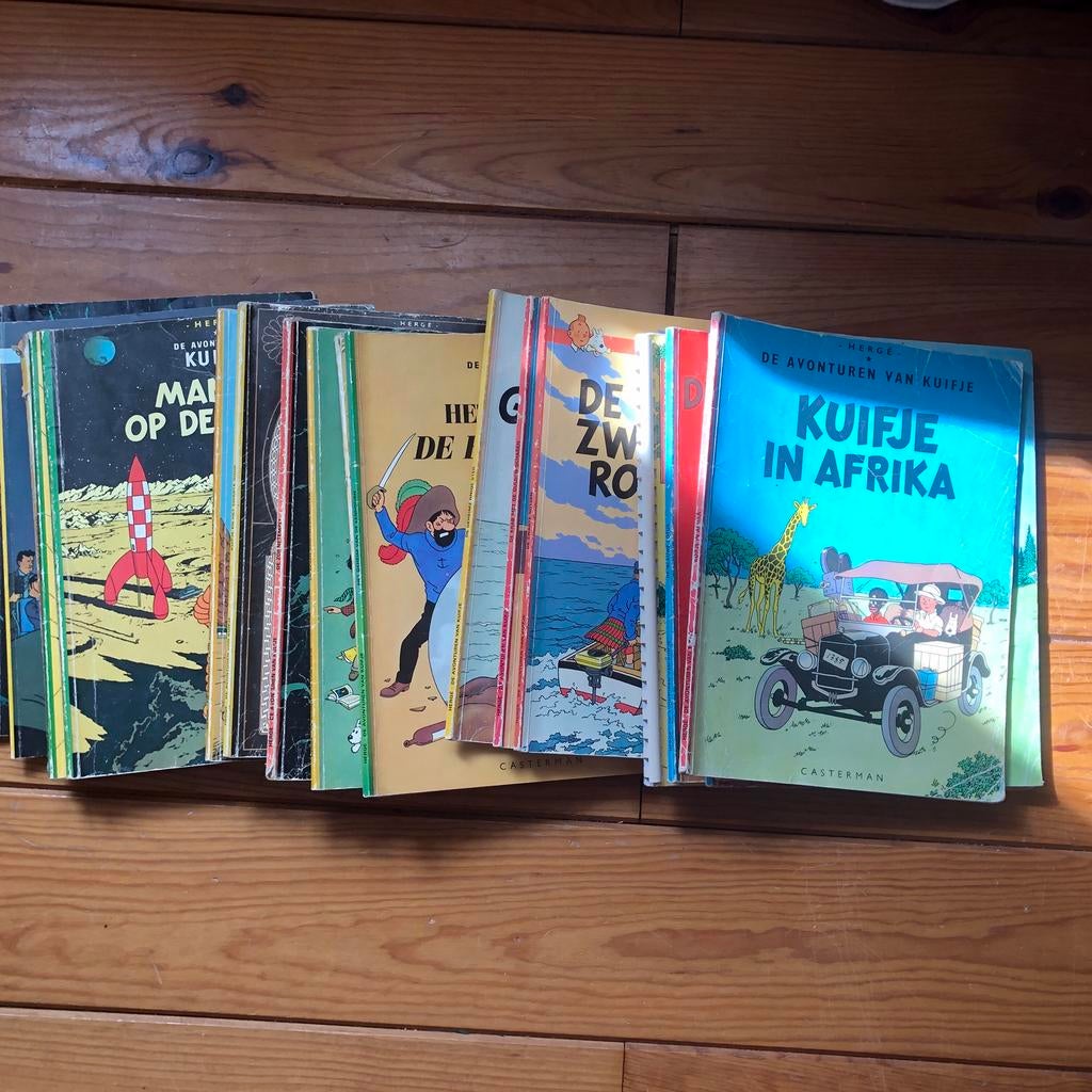 20 stuks Kuifjes, Meerdere stripboeken, Ophalen of Verzenden, Gelezen