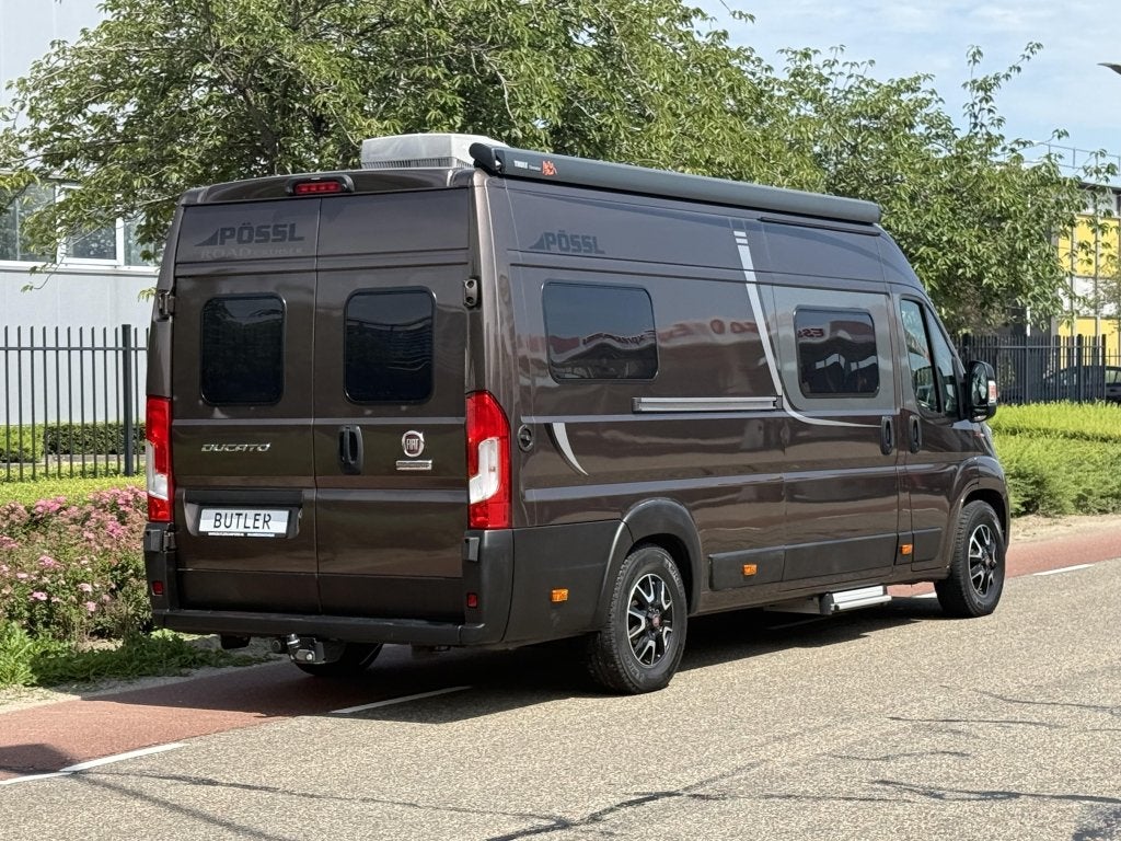 Pössl Roadcruiser 640 2021 35.000KM AUT 160PK, Caravans en Kamperen, Campers, Automaat, Ringverwarming, Fiat, Tot en met 2
