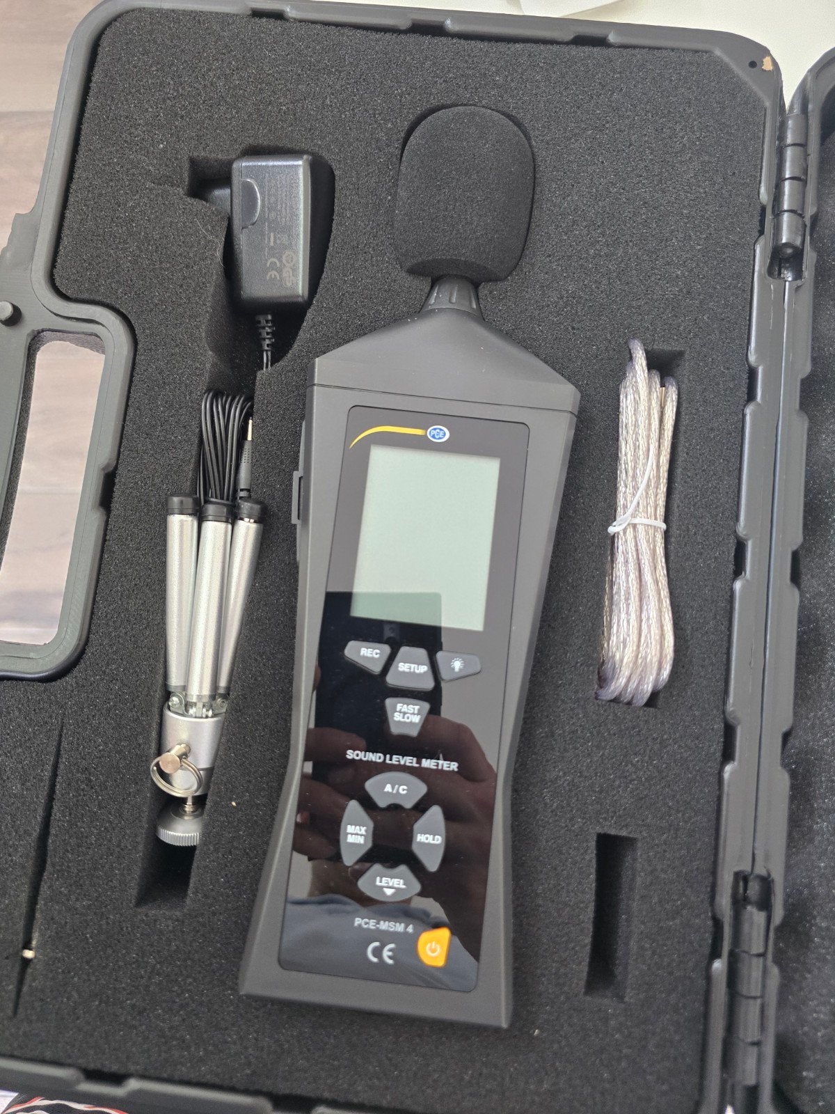 PCE Professionele Geluidsmeter - PCE-MSM 4, Doe-het-zelf en Verbouw, Meetapparatuur, Ophalen of Verzenden, Nieuw, Geluid