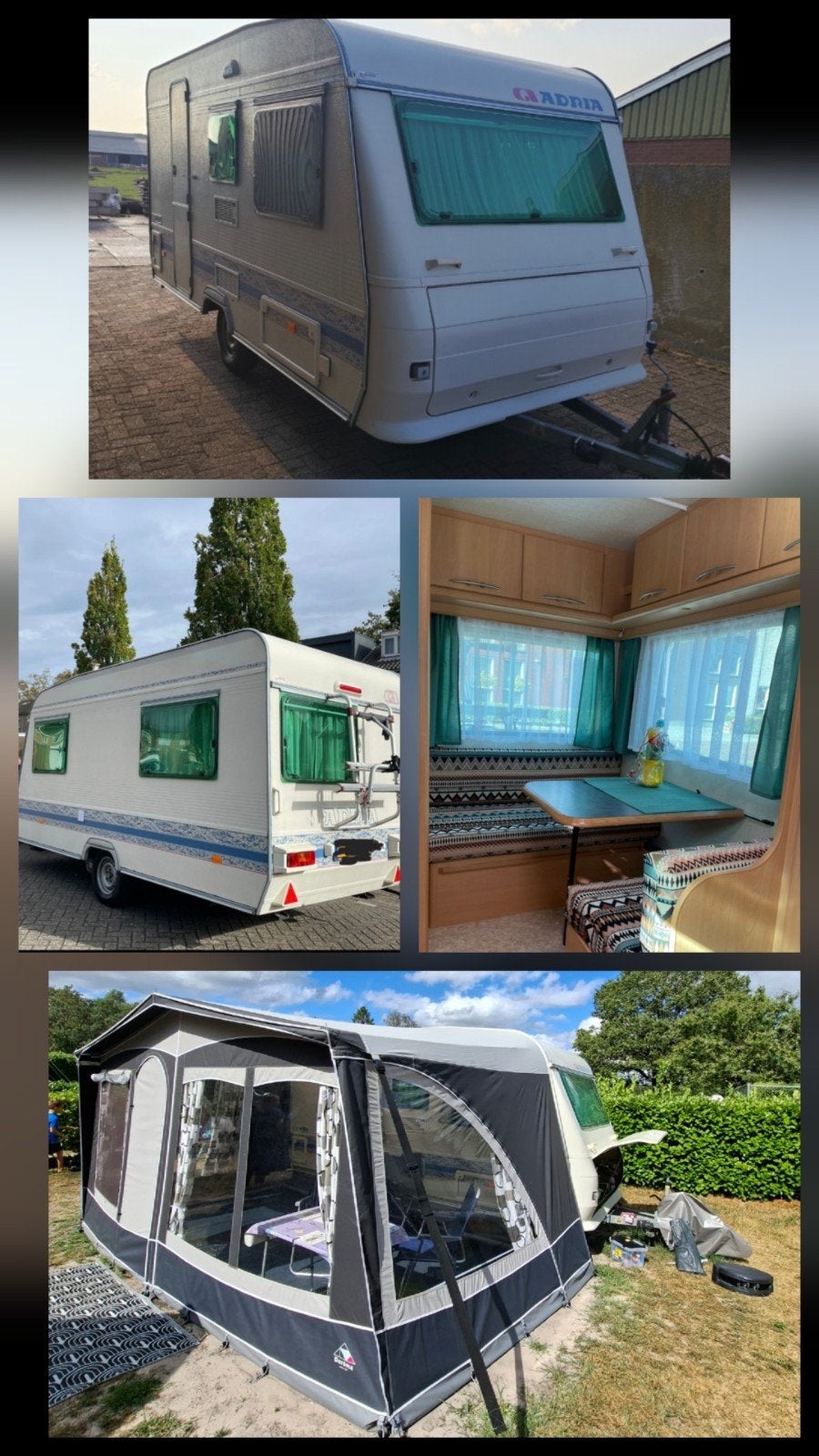 Adria Unica 390ds caravan, bj 2000, BOVAG 2024, Mover, Vo, Vast bed, Treinzit, Adria, 500 - 750 kg