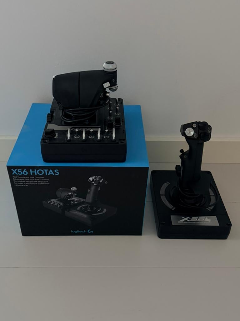 Logitech X56 HOTAS, Computers en Software, Joysticks, Zo goed als nieuw, Ophalen of Verzenden
