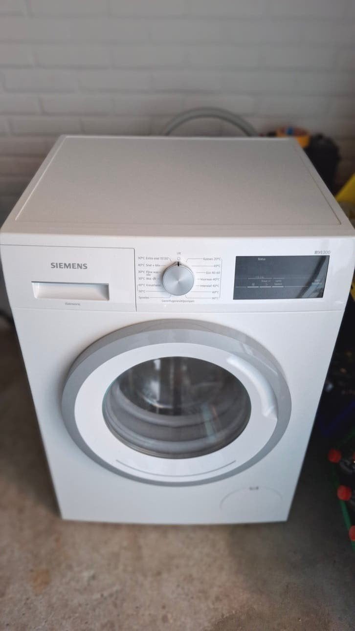 Siemens WM14N005/NL Wasmachine ZGAN, Ophalen, Handwasprogramma, Zo goed als nieuw, Voorlader