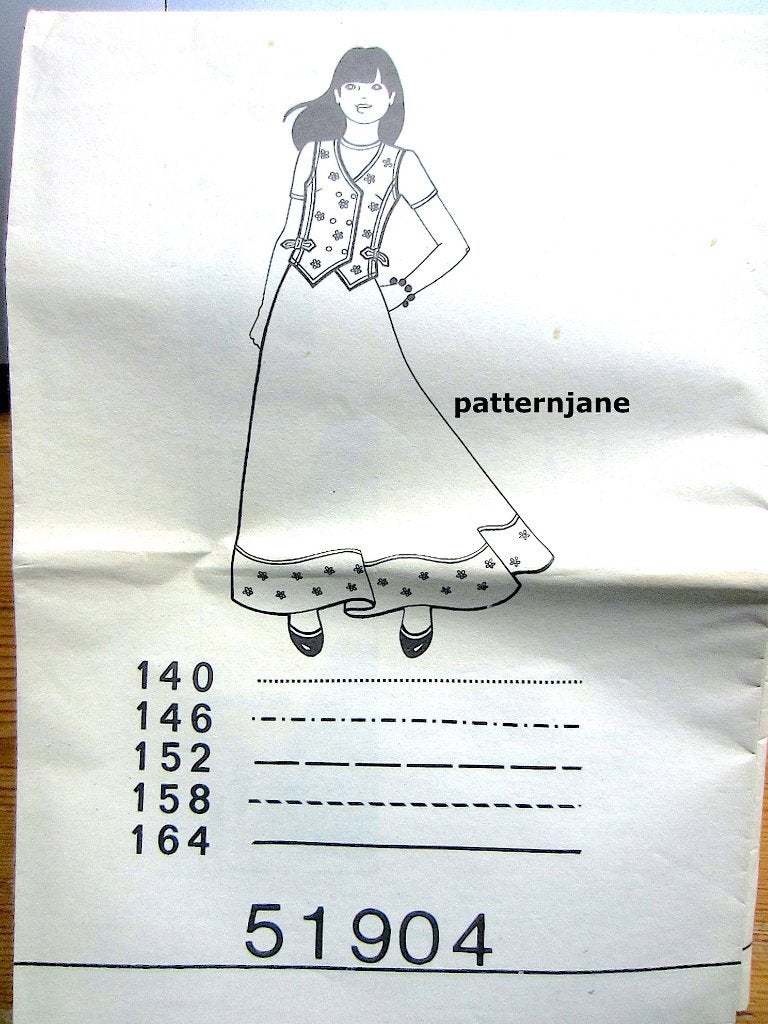 Marion 51904 bestelpatroon - meisjespak maat 140 tm 164, Marion, Overige typen, Verzenden, Vrouw