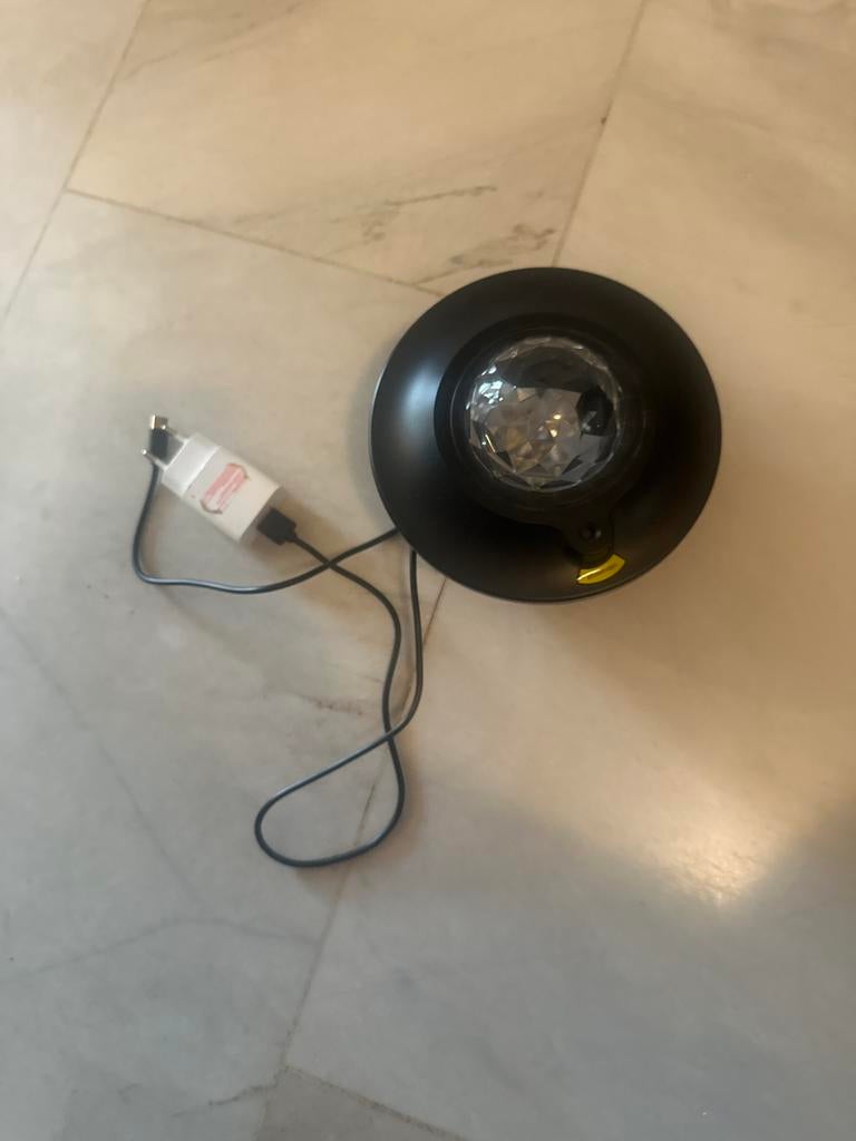 Zwarte projectorlamp, Ophalen of Verzenden, Zo goed als nieuw