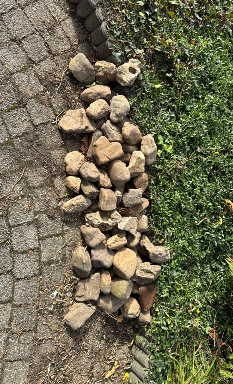 Mooie Maaskeien voor tuin of decoratie, Ophalen, Gebruikt, Grijs, Kei