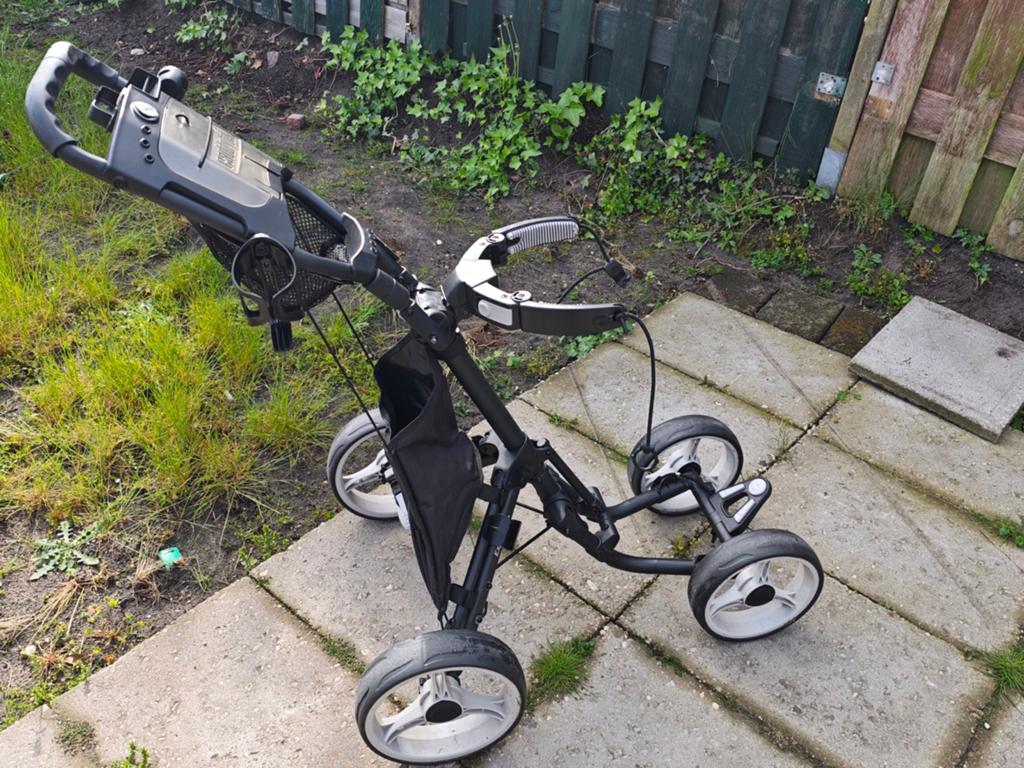 Golftrolley 4 wielen | Lichtgewicht & Super compact, Ophalen, Zo goed als nieuw, Golfkar