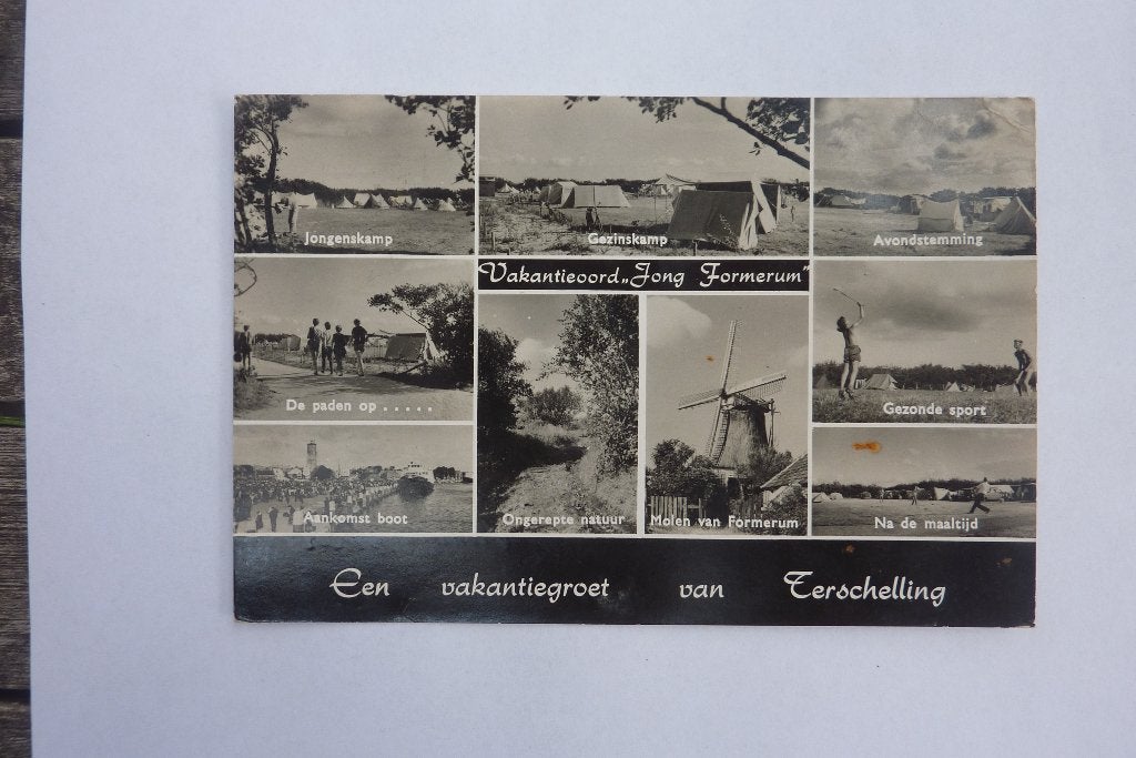 Een vakantiegroet van Terschelling Jong Formerum 1962, Ophalen of Verzenden, 1960 tot 1980, Gelopen, Waddeneilanden