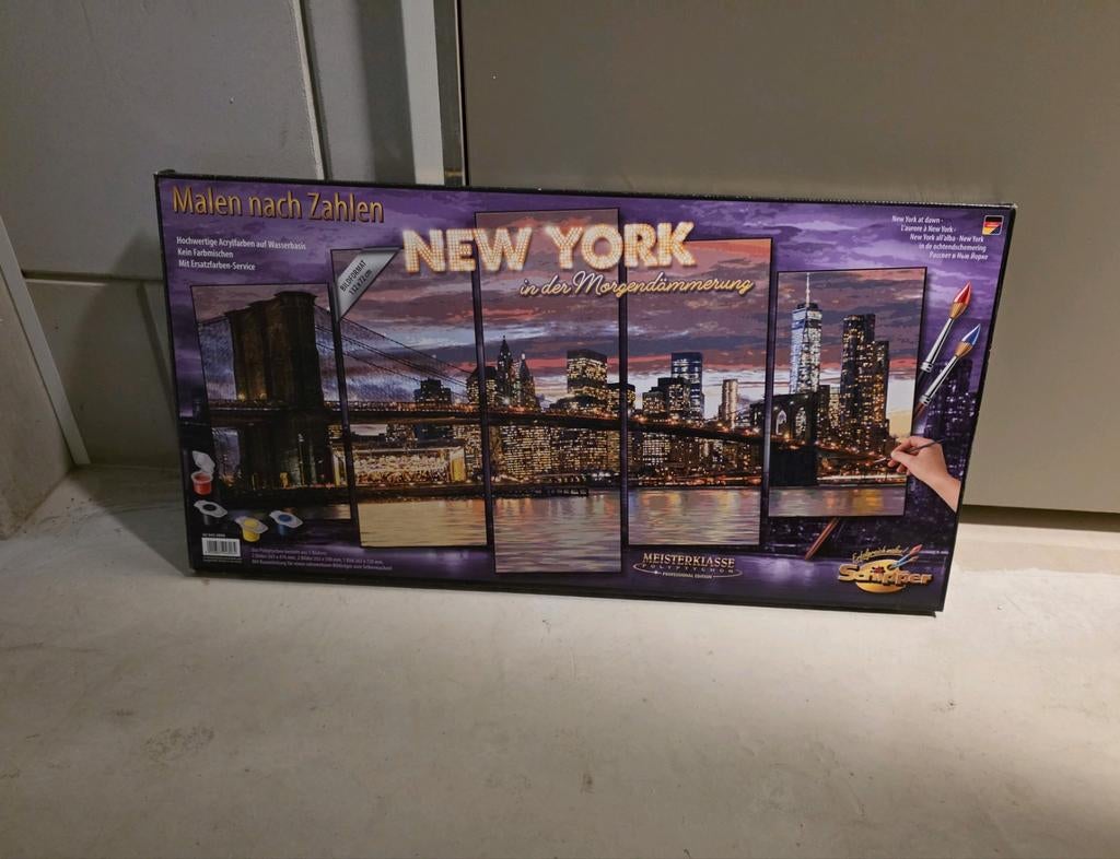 Schipper schilderen op nummer 5 luik New York NIEUW, Ophalen of Verzenden, Nieuw, Schilderen op nummer